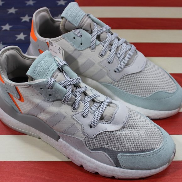 Adidas Nite Jogger Boost Running Shoe White BD7956 - Picture 10 of 11